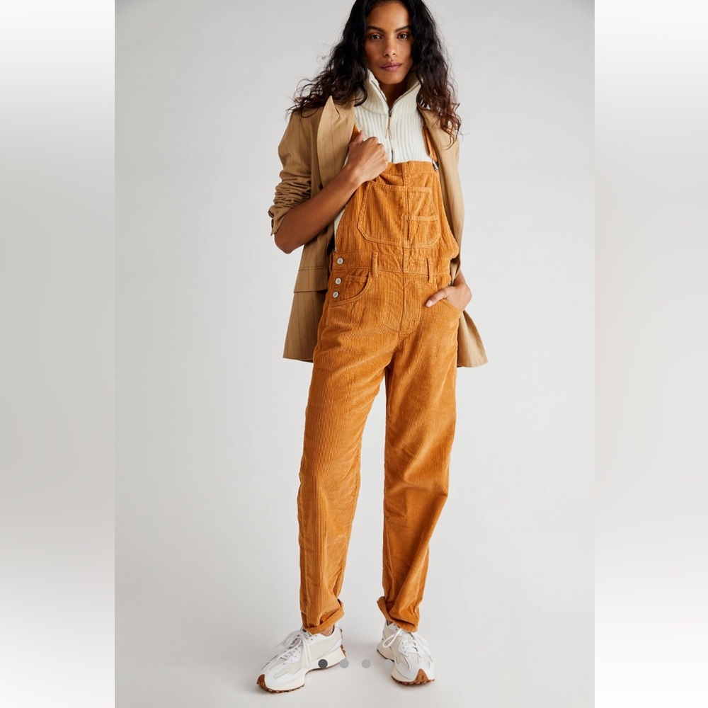 Free People Ziggy Cord Overalls